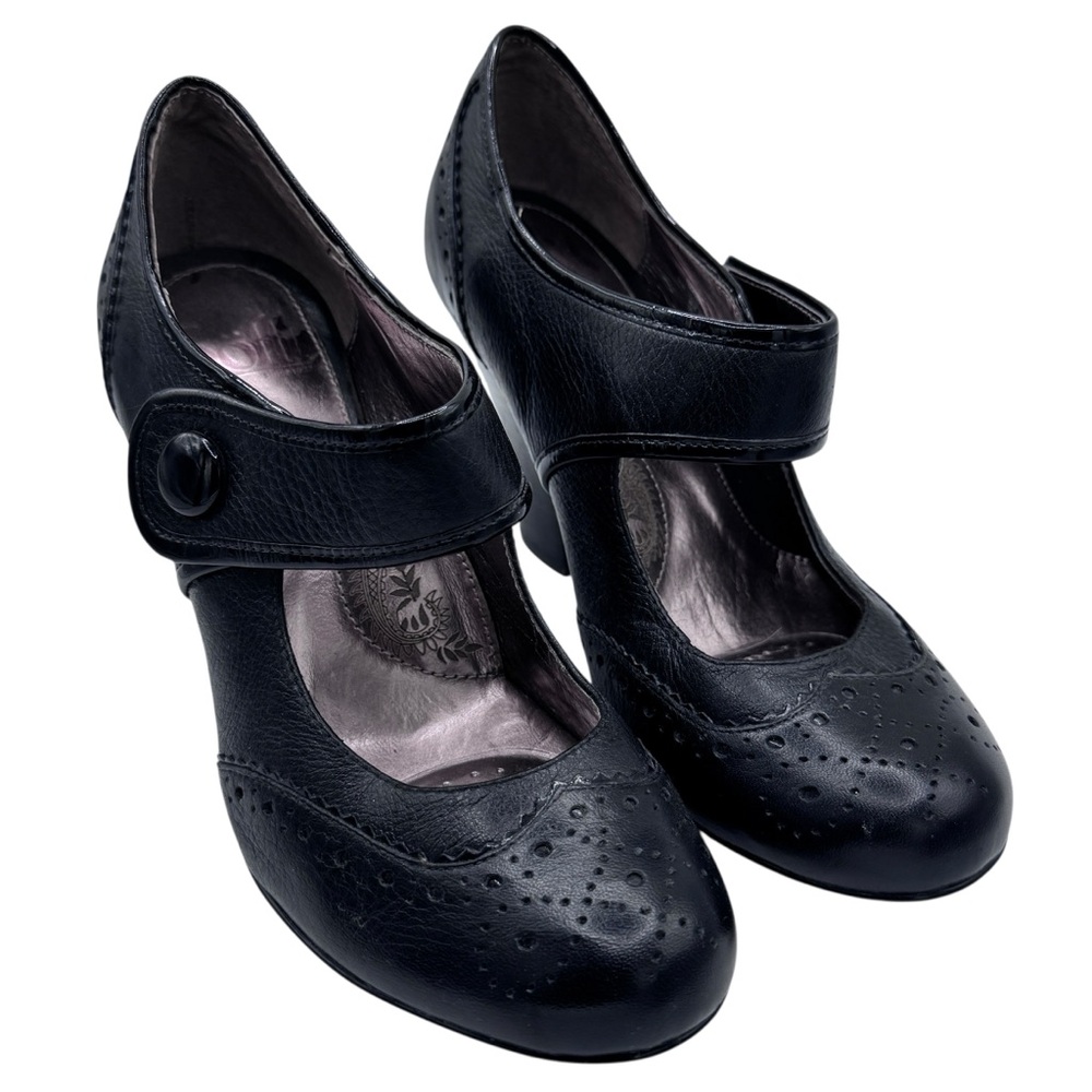 Sofft Elegant Black Leather Mary Jane Dress Shoes - Size 7 - Picture 7 of 11
